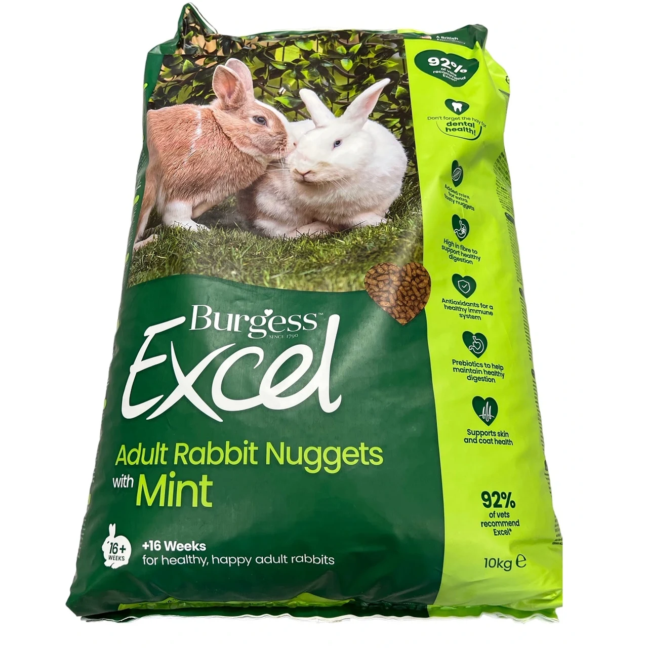 Burgess Excel Kaninfoder Mint 10 kg - voksen kanin